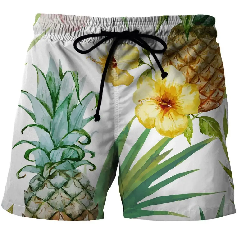 

Men's Swimwear Fruit pineapple lemon 3d Surfing Board Short Kids Beach Shorts Men Trunks Masculina Swimsuit Sports Pants Briefs
