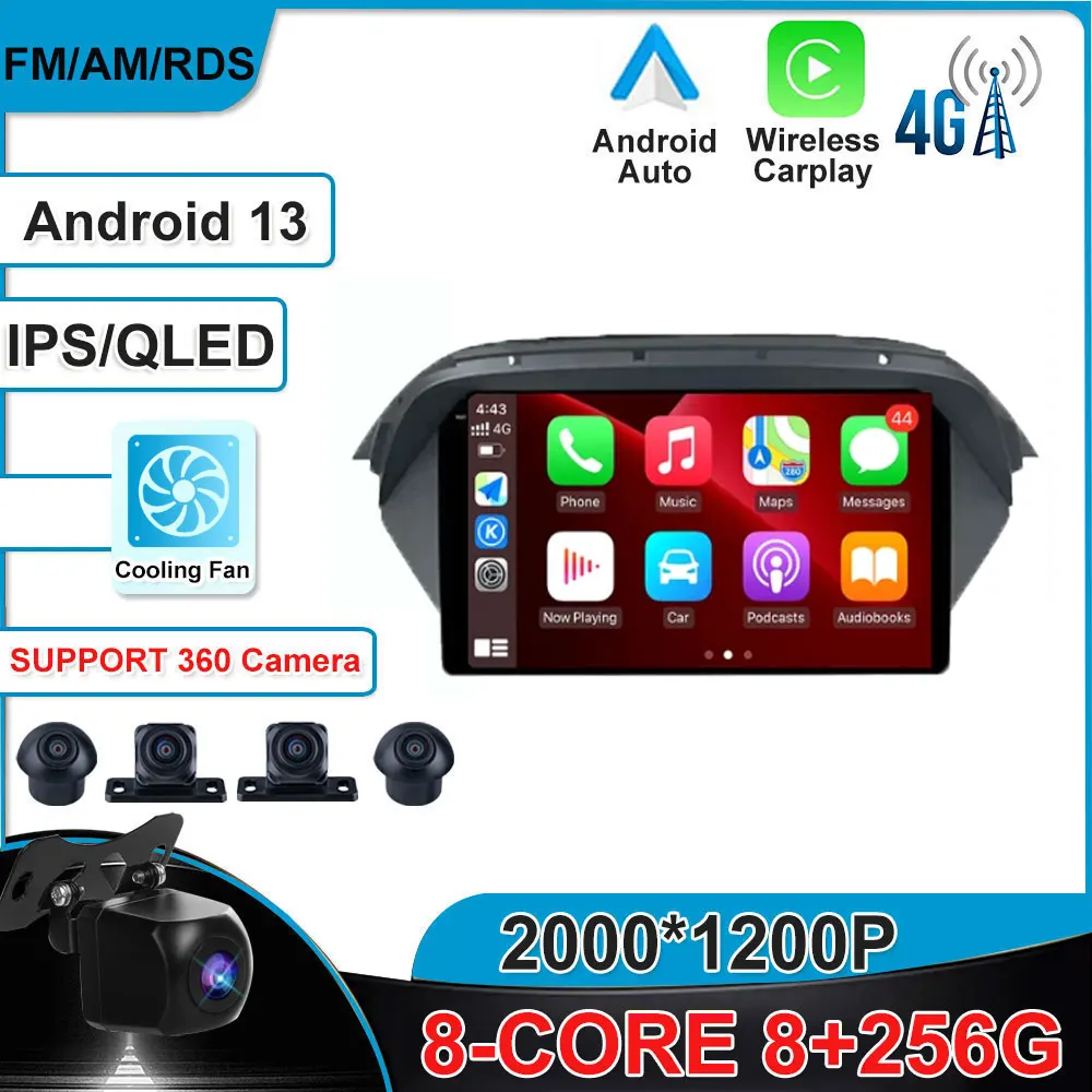 

Автомобильный мультимедийный плеер для Honda Acura MDX 2007 - 2013 Carplay Android 13 экран радио GPS навигация NO 2Din