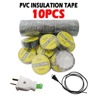 10pset 5m electrical tape pvc waterproof high temperature resistant insulation adhesive tape engineering industrial wire repair
