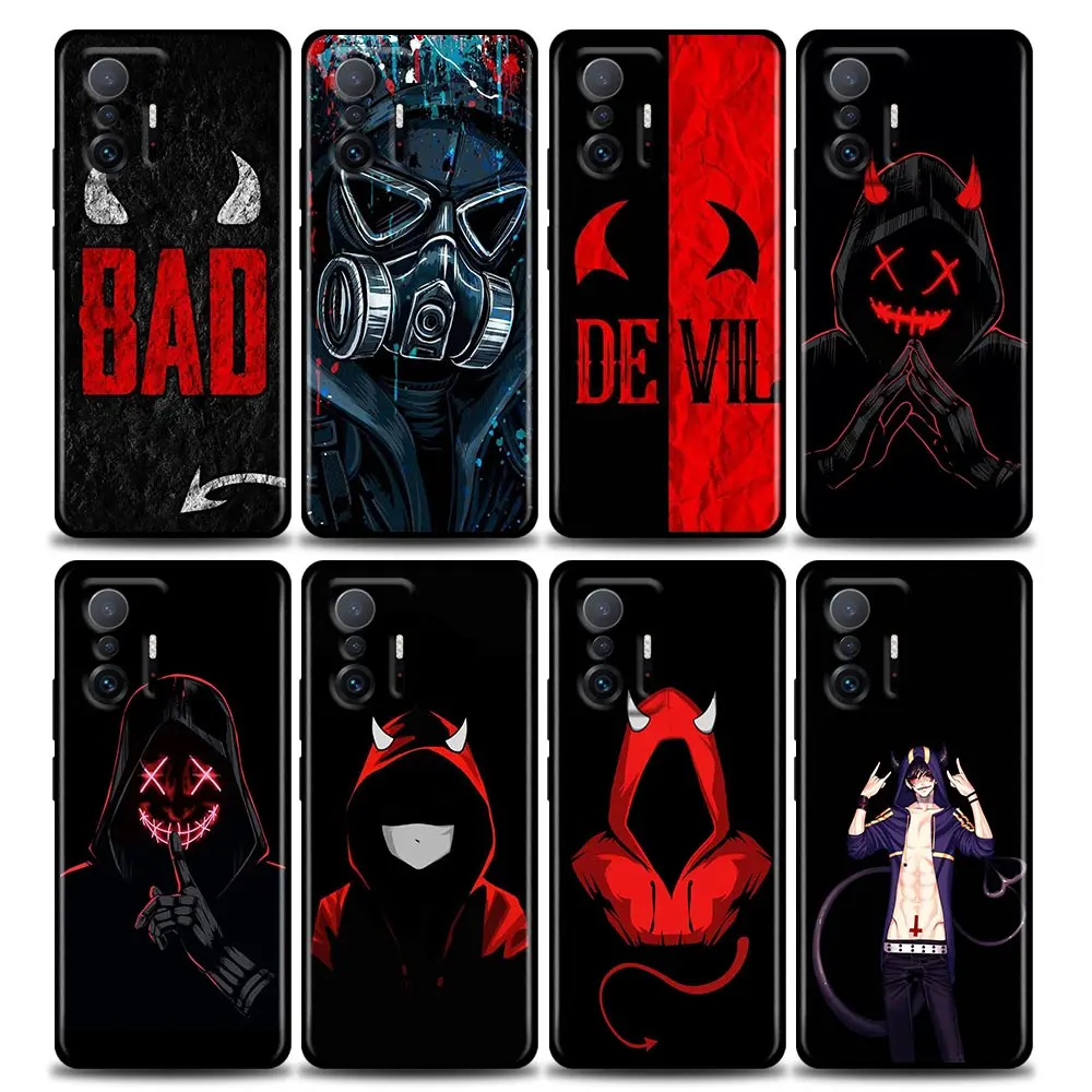 

Phone Case for Xiaomi Mi 11i 12 12X 11 11X 11T Case Poco X3 NFC M3 Pro F3 GT M4 Silicone Cover Anime Devil Bad Boy