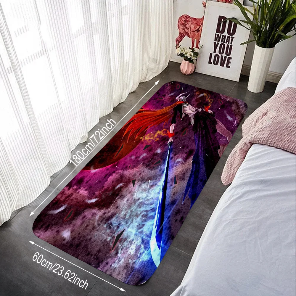 Современный полосатый замшевый ковер B-Bleach для спальни противоскользящий