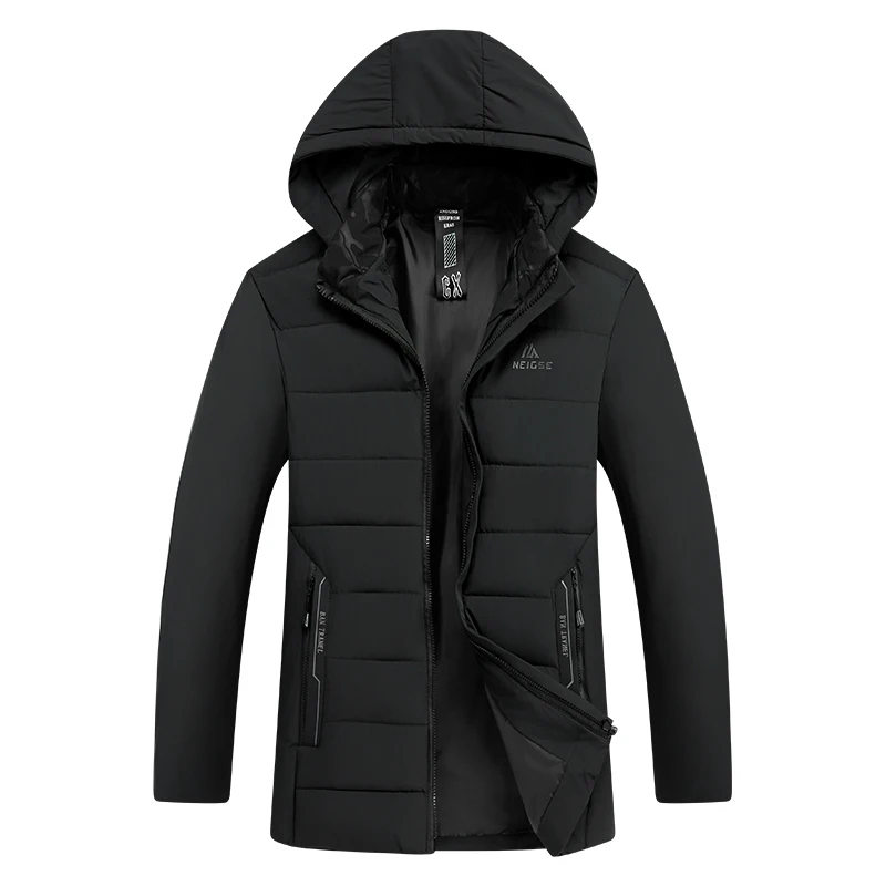 Новая простая однотонная съемная шапка мужские куртки для отдыха модные теплые