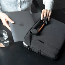 맥북용 노트북 가방, 어깨 슬리브, 노트북 서류 가방, 14 15.6 인치 노트북 지퍼 가방, 휴대용 컴퓨터 비즈니스 남성용 파우치