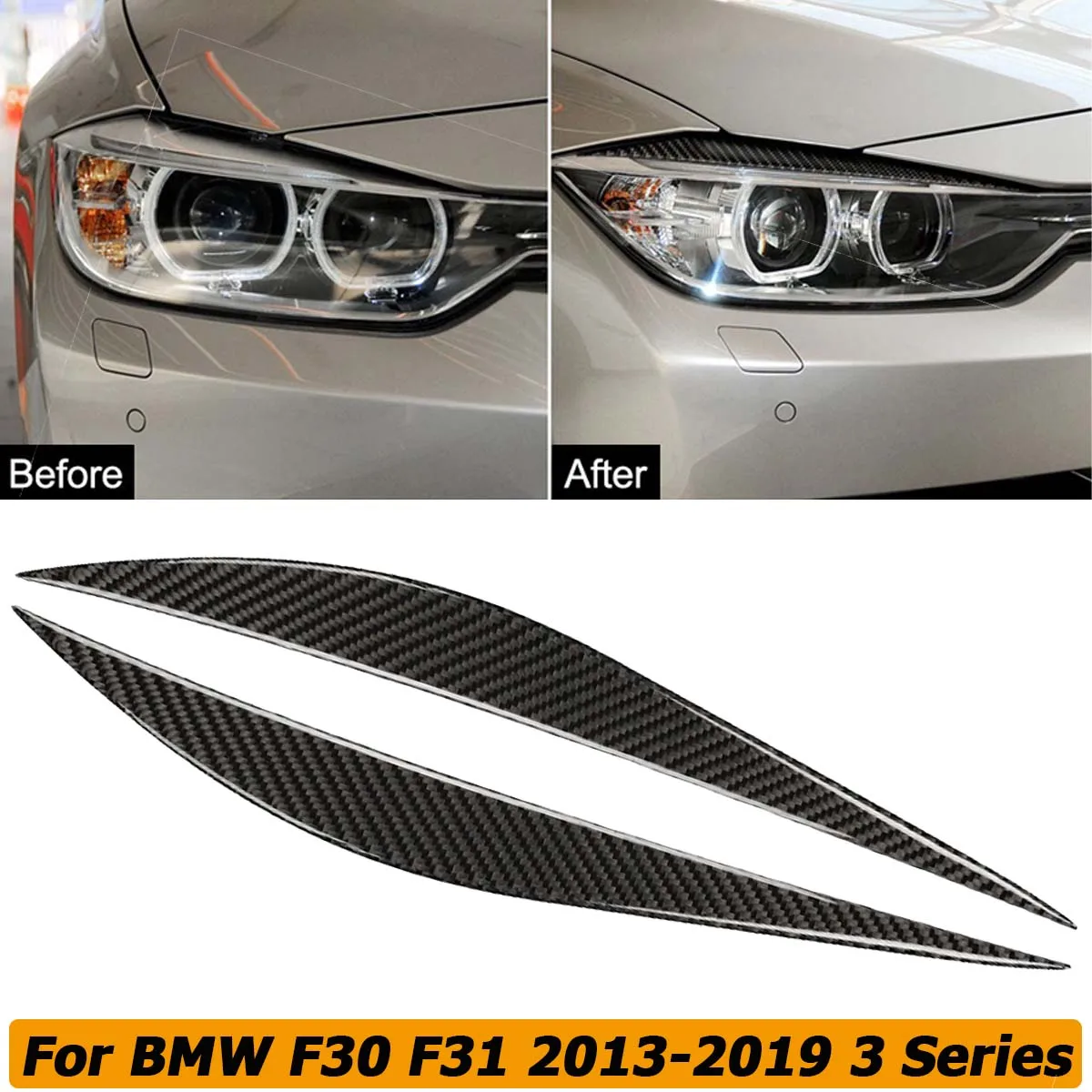 

Декоративные наклейки для передних фар BMW 3 серии F30 F31 320i 325i 316i