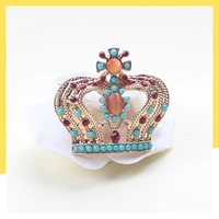 palace crown brooch womens vintage rhinestone crystal coat brooch antique jewelry