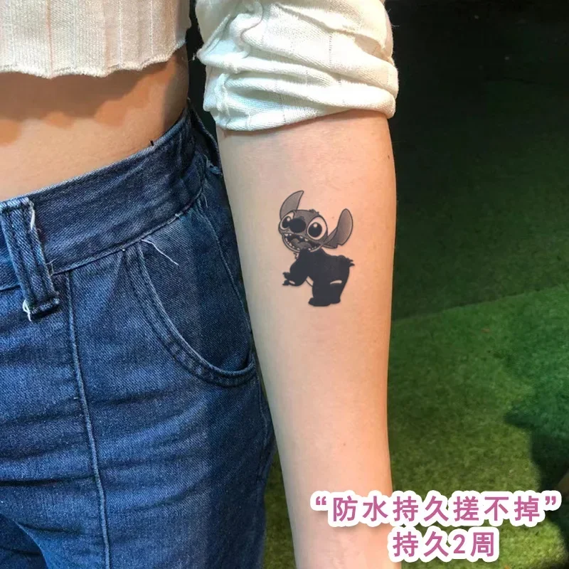 Тату-наклейка Стич Disney временная Водонепроницаемая аниме мультяшная девушка
