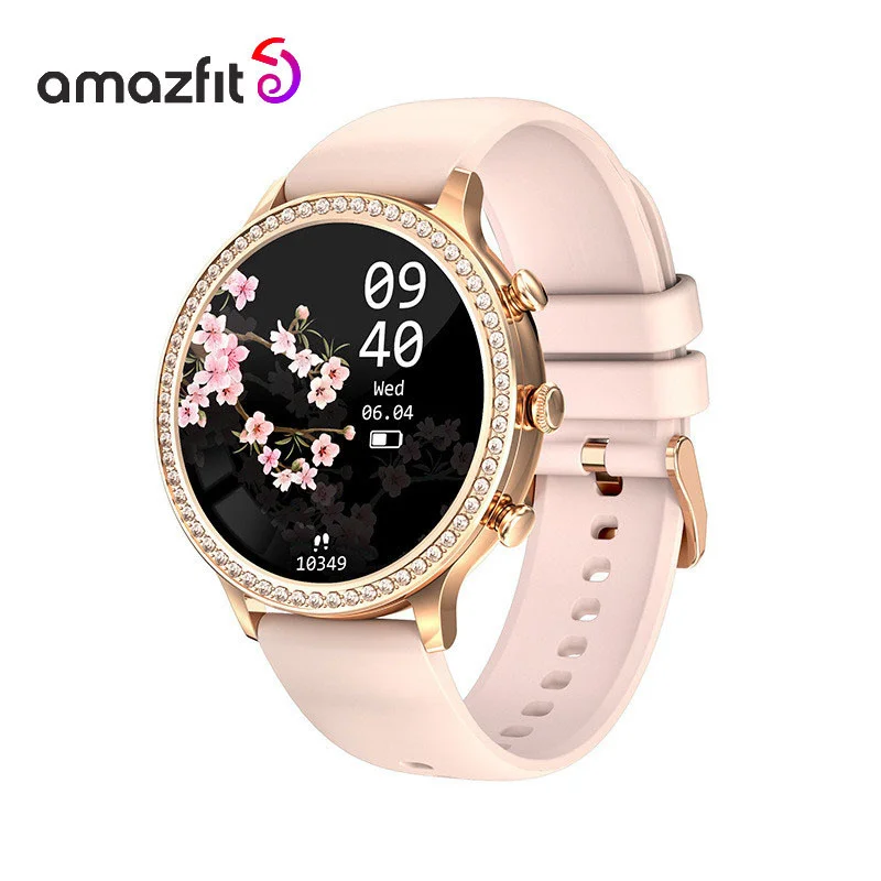 

Смарт-часы Amazfit женские с большим экраном, пульсометром и поддержкой звонков