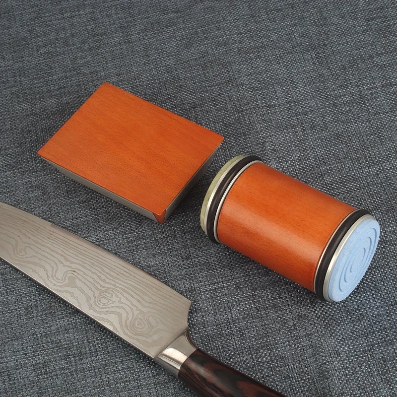 Профессиональная Четырехугольная Точилка Для Ножей С Магнитным Деревянным