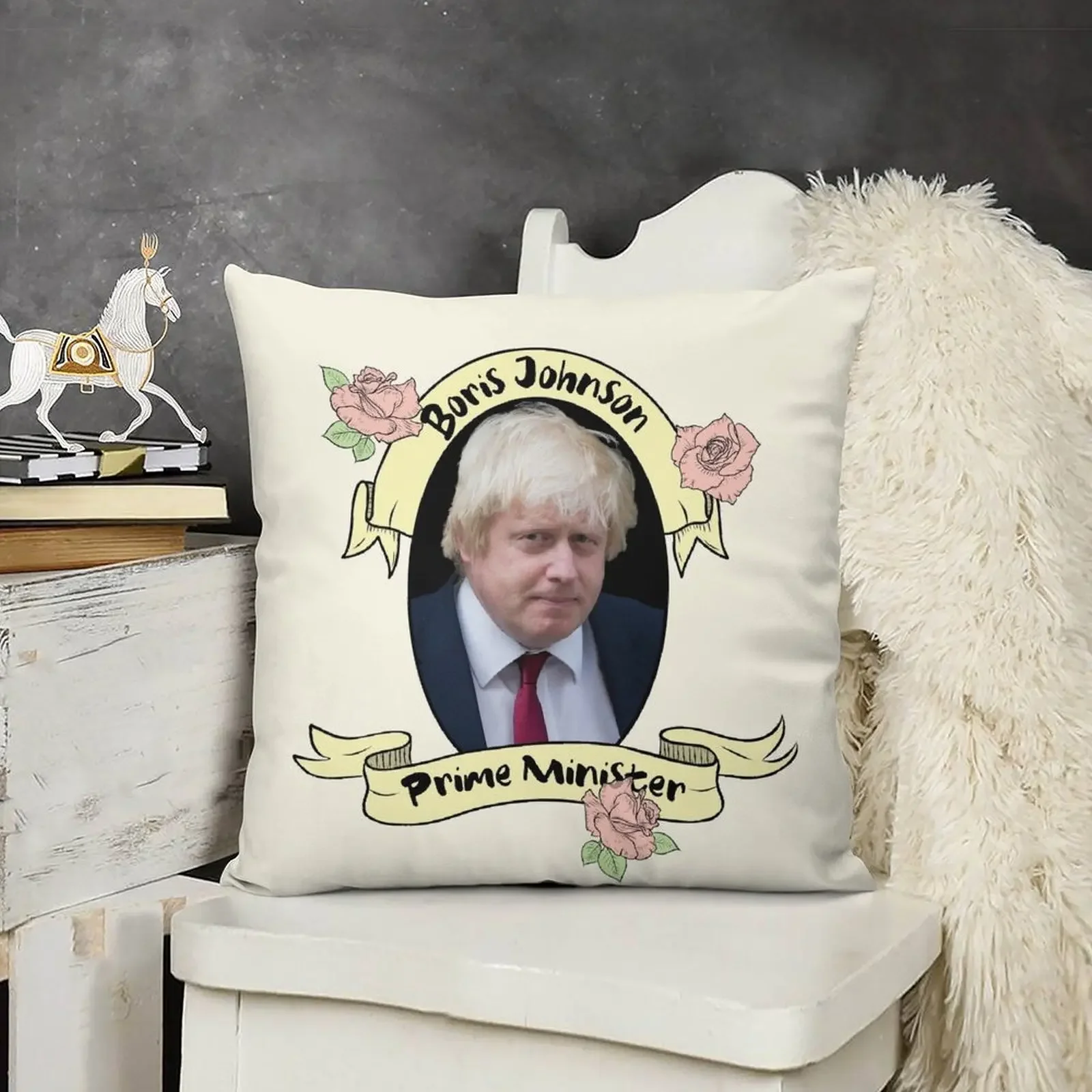 Декоративная подушка Борис Джонсон полиэстер