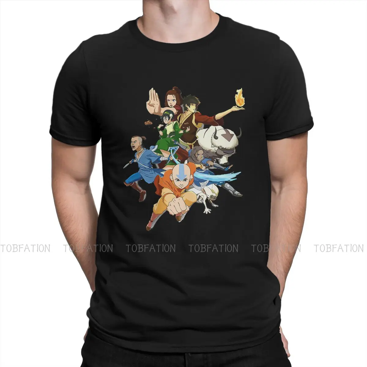 

AVATAR THE LAST AIRBENDER TShirt for Men Gaang of Main Character Collection Humor Casual Sweatshirts T Shirt Novelty Trendy