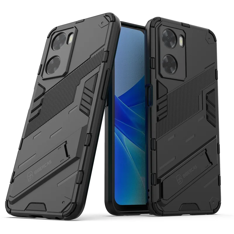 Punk Case For OPPO A57 4G Cover Case For OPPO A57 Coque Stand Holder Armor Shockproof Bumper For OPPO A57