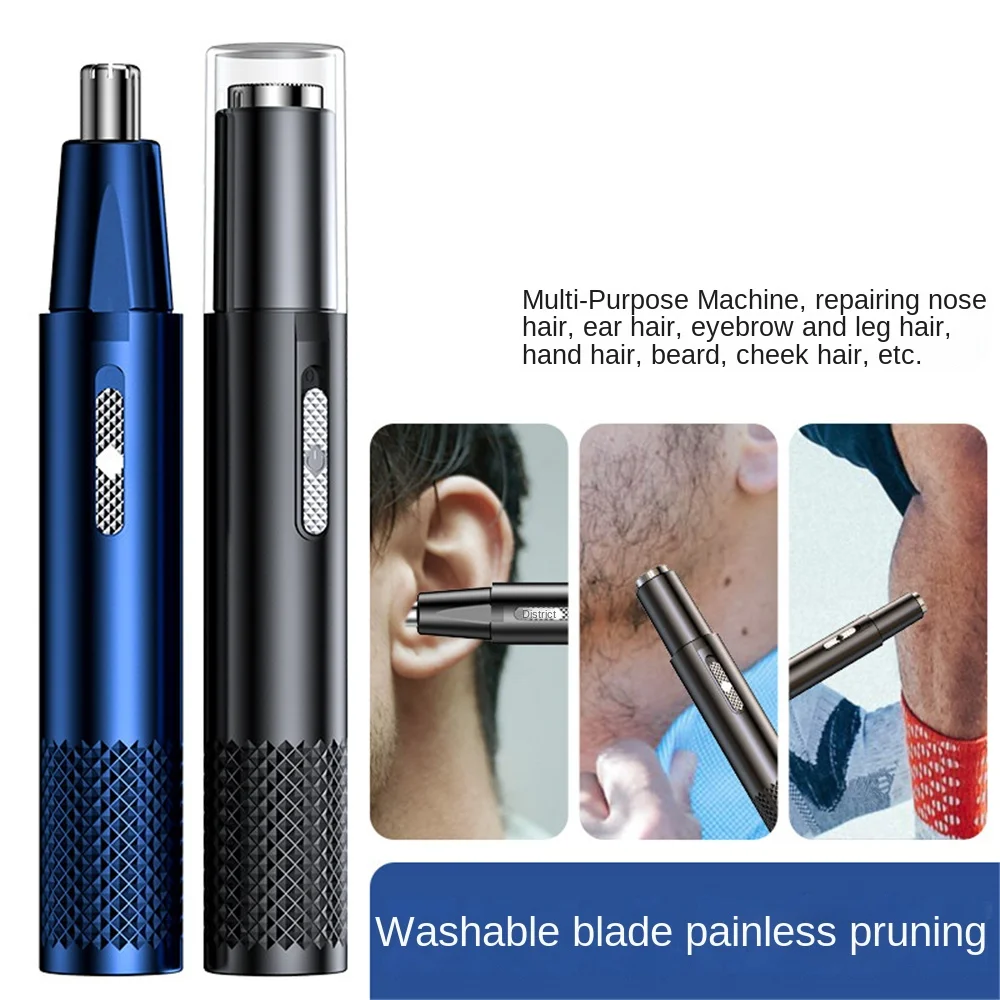 Electric Nose Hair Trimmers Portable Nose Ear Trimmer Hair Shaver Clipper Safety Removal Cleaner Nose Ear Rechargeable Clippers enlarge
