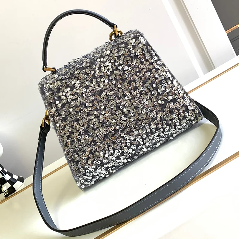 Classic Bead Tote Bag Embroidered Women's Bag 2023 New Fashion Banquet Shoulder Bag Crossbody Bag High Quality Handbag Pures
