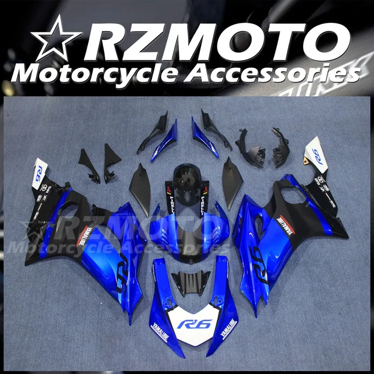 

Новый комплект обтекателей для мотоцикла ABS, подходит для YAMAHA YZF-R6 2017 2018 2019 2020 R6 17 18 19 20 21, кузов синего цвета