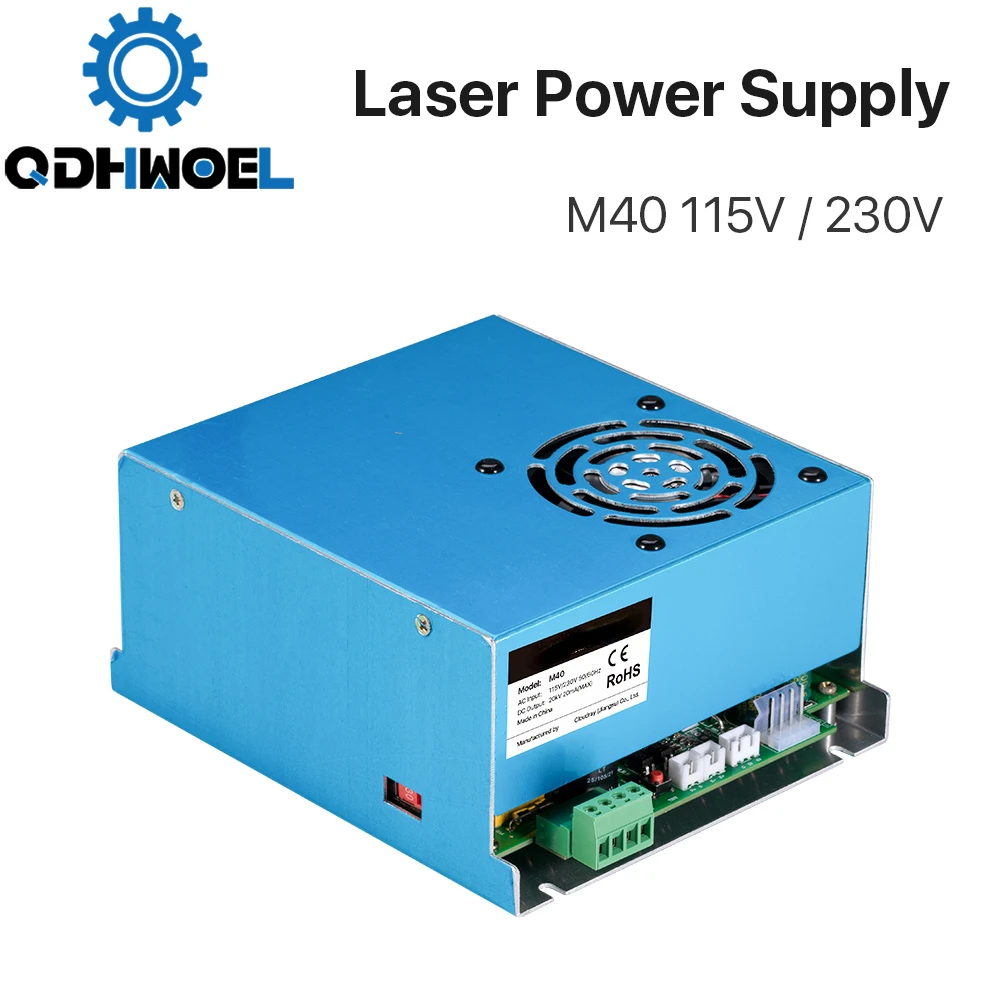 

40W CO2 Laser Power Supply 115V/230V for Laser Tube Engraving Cutting Machine M40 Model B MYJG