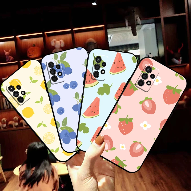 

Cartoon Fruit Phone Case For Samsung Galaxy S21 S21 FE S21 Plus S21 Ultra S20 S20 FE S20 Lite S20 Ulitra Silicone Cover Back