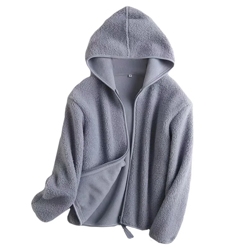 Купи Winter Women Jacket Thick Fleece Warm Hoodies Coat Sweater Sweatshirt Running Jogging Fitness Workout Casual Exercise Jacket за 2,015 рублей в магазине AliExpress