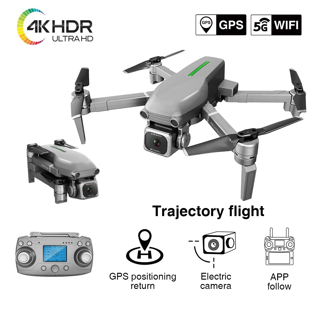 

L109 Drone 4K Professional GPS Follow Quadcopter with Camera 5G HD FPV APP Control 50xZoom 25min Endurance Anti-shake Lens Drone