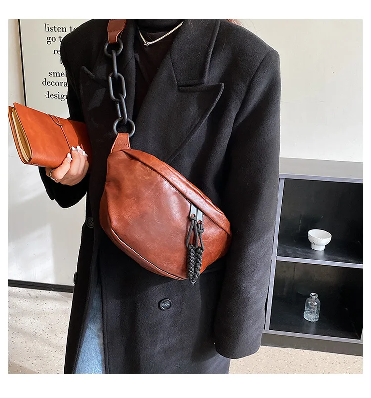 Сумка-пельмени на одно плечо Женский дизайнерский плиссированный диагональный