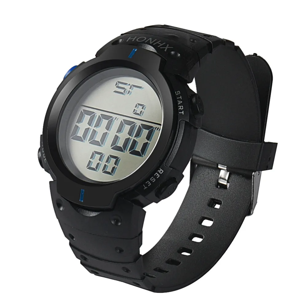 

Fashion Waterproof Men's Boy LCD Digital Stopwatch Date Rubber Sport Wrist Watch men часы мужские erkek kol saati reloj digital