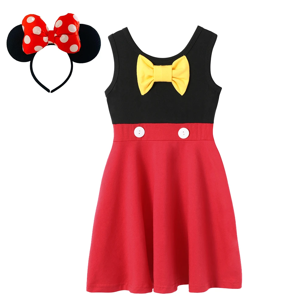 Повседневные хлопковые платья для девочек летнее праздничное платье с