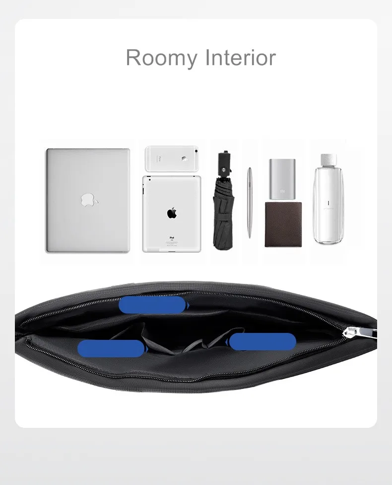 Business Laptop Bag Package High Grade Briefcase Men's Handbag Official Large Capacity Waterproof Black Blue Gray Custom Logo