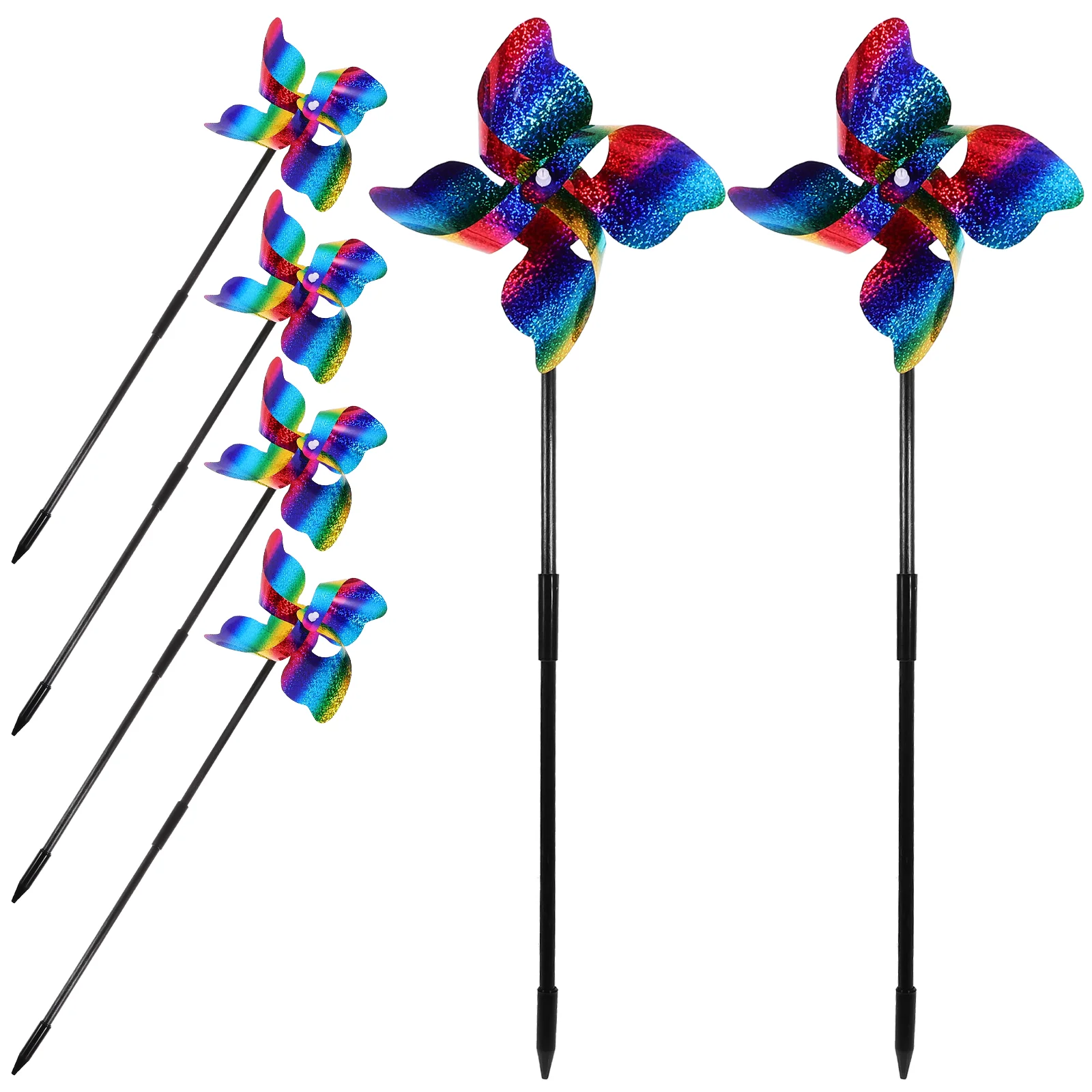 

6 шт., светоотражающие ветряные фрезы