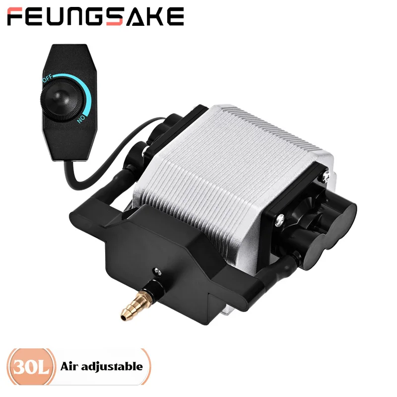 

Air Assist Pump 25w 54L For Laser Engraver 16W 30L/Min Laser Cutting Machine Air Assist Pump Adjustable Speed Low Noise