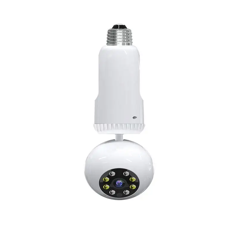 

1080P HD WiFi IP Camera 360 Degree Panoramic Fisheye Bulb Light Panoramic Cam Home Security Security WiFi Fisheye Bulb Lamp
