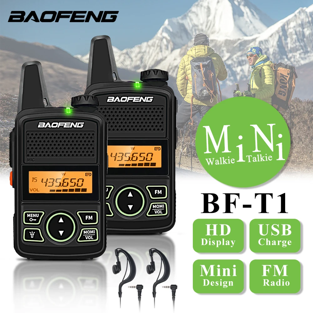 

Original BAOFENG BF-T1 Handheld Mini Walkie-talkie UHF MHz HF Transceiver Trucker's Portable Two-way Radio Wireless Intercom