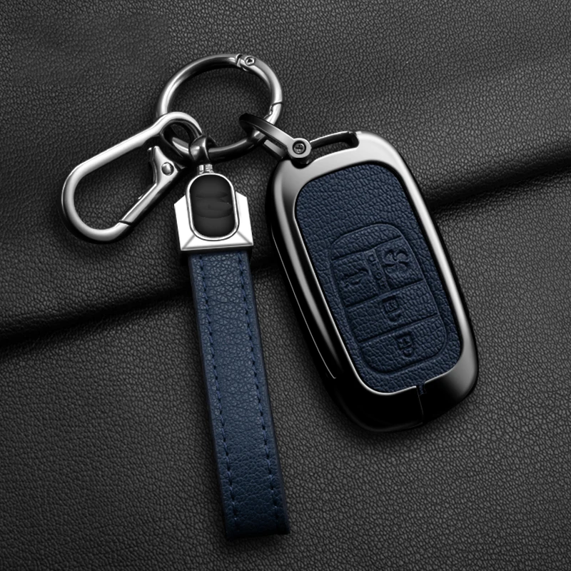 Металлический кожаный чехол для автомобильного ключа Honda CR-V, Civic, Accord, HR-V, Fit, City, Odyssey, Alison, XRV 2023 2024 (art.: 3920dca20a8ff) - 3920dca20a8ff