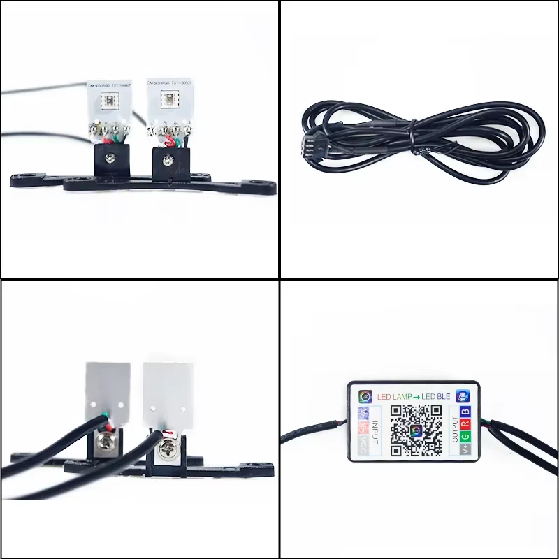 2 шт. Автомобильный светодиодный диявольский глаз Demon Evil Eyes DRL LED Aoto APP Control RGB 5 фары