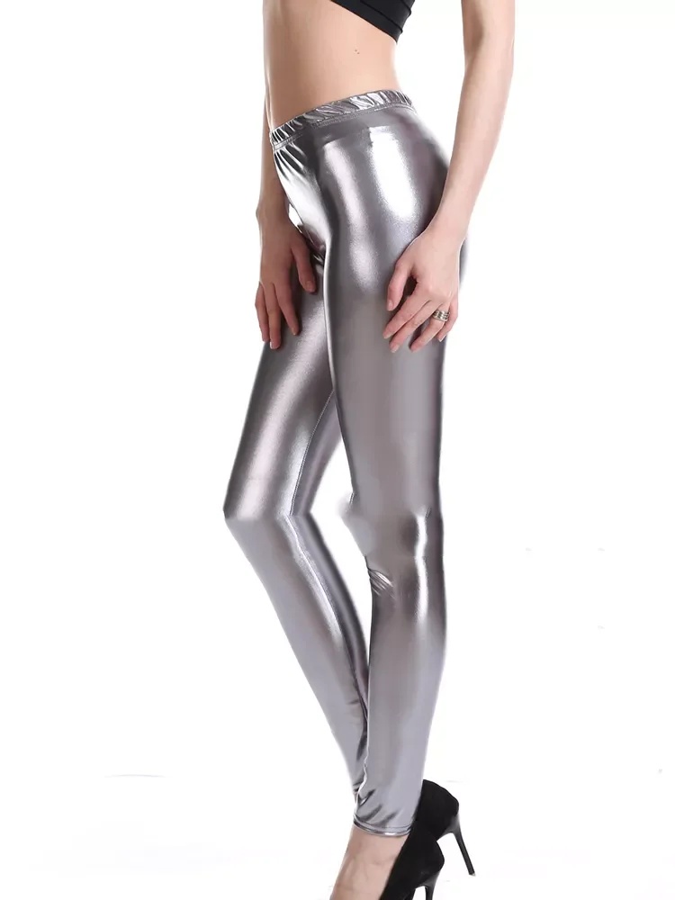 

2022NEW Shining Trousers Women Punk Rock Bright Sequin Pencil Pants Sexy Gold Silver Gray Dance Clubwear 2022 New