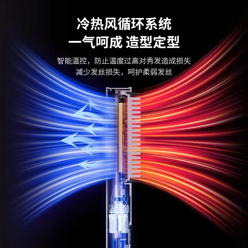 Японская расческа Ajira akira cosme бесследная с холодным ветром пушистая высоким