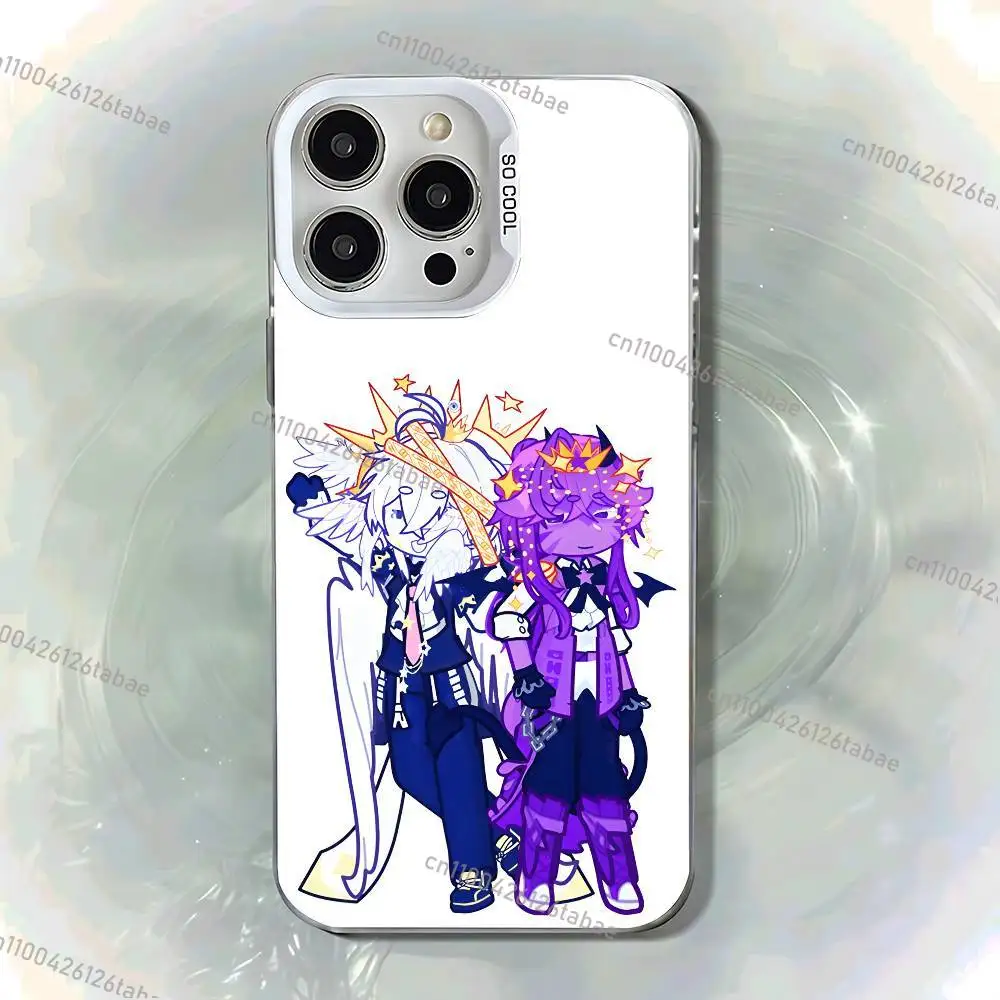 Матовый противоударный чехол Cartoon Wemmbu Eggchan Tax Duo для iPhone 17, 16, 15, 14, 13, 12, 11, Mini, Pro, E, MAX, белый, матовый, цвета конфет. (art.: 3920dc74fbb08) - 3920dc74fbb08