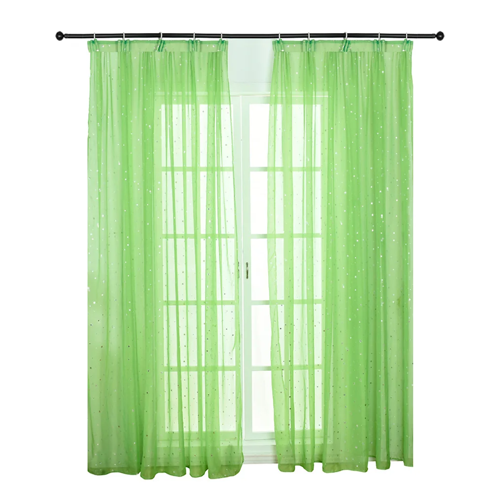 Изысканная оконная занавеска Beautuful вуаль для дома спальни гостиной (розовая 100x270