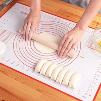 oversize silicone baking mat with measurement non stick kneading pad dough rolling mat bakeware kitchen gadgets cooking tools
