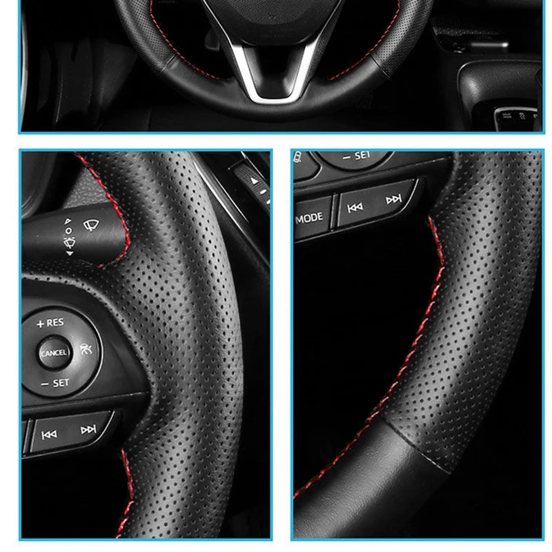 Фото Противоскользящая Кожаная оплетка для Nissan Almera (N16) 2000-2003 X-Trail (T30) 2001-2003 Terrano 2 2001-2002 №4
