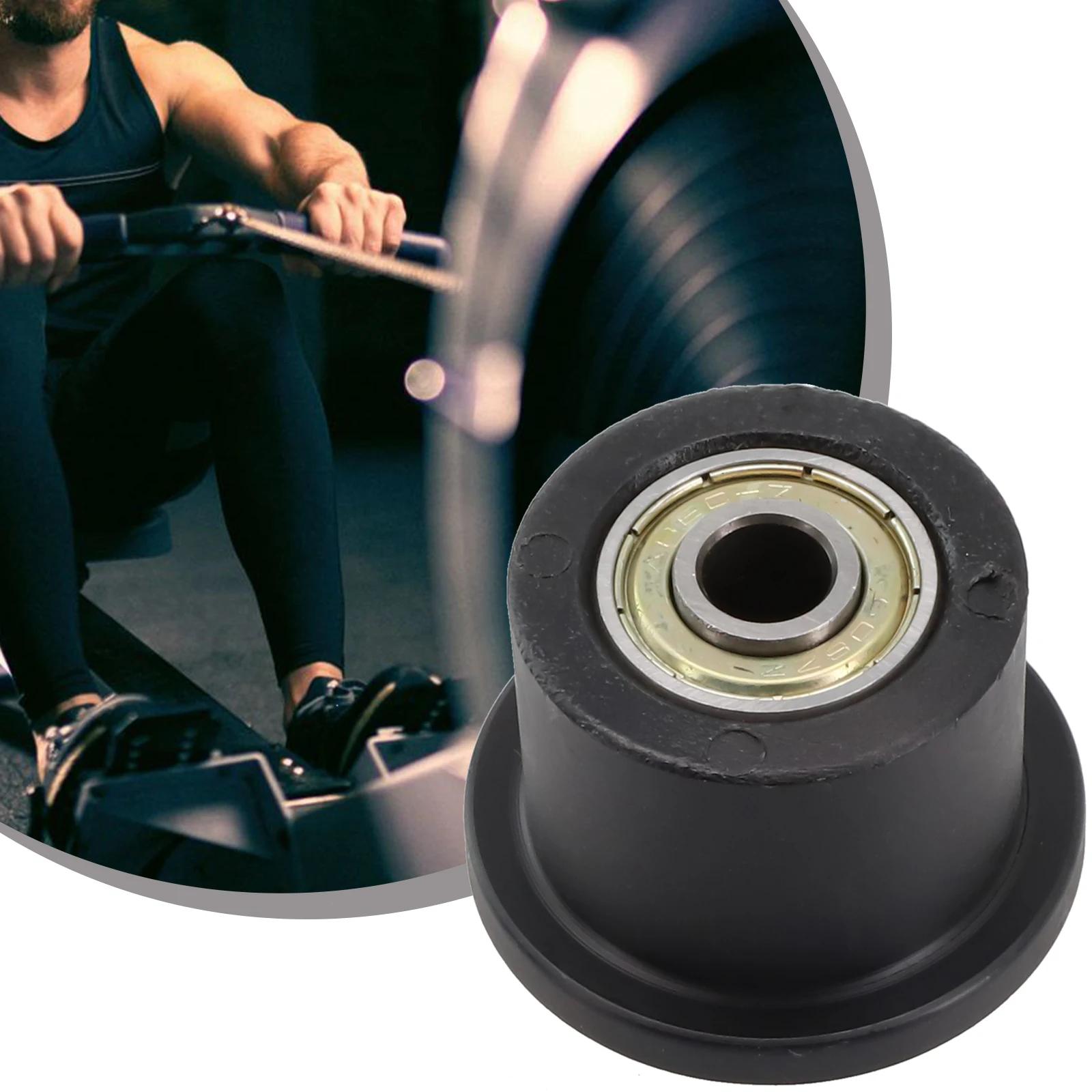 

For Gym 1*Pulley About 40g Black Equipment Parts For Fitness Equipment Rowing Machine Roller Durable Functional 2023