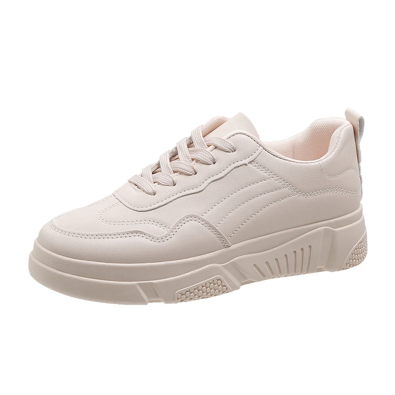 2023 Spring and Autumn New Fashion Solid Leather Casual Large Size... Sports Shoes for Women Outwear Comfortable Women's Shoes