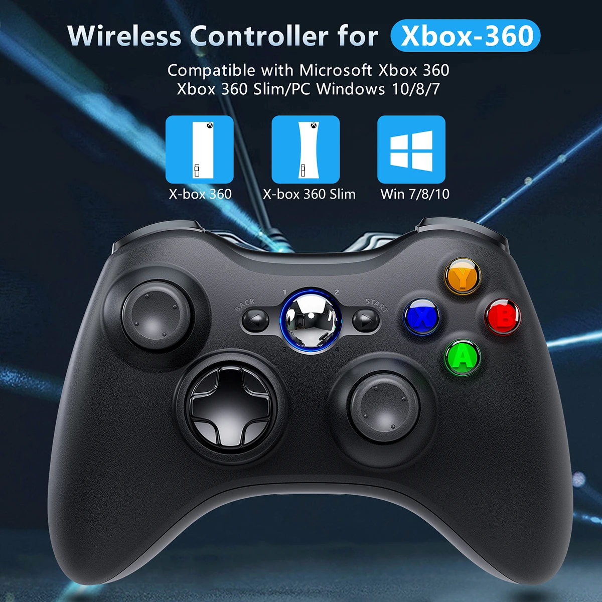 Беспроводной геймпад для Xbox 360 контроллер 2 4G джойстик Microsoft XBOX ПК Windows 7/8/10 игровой