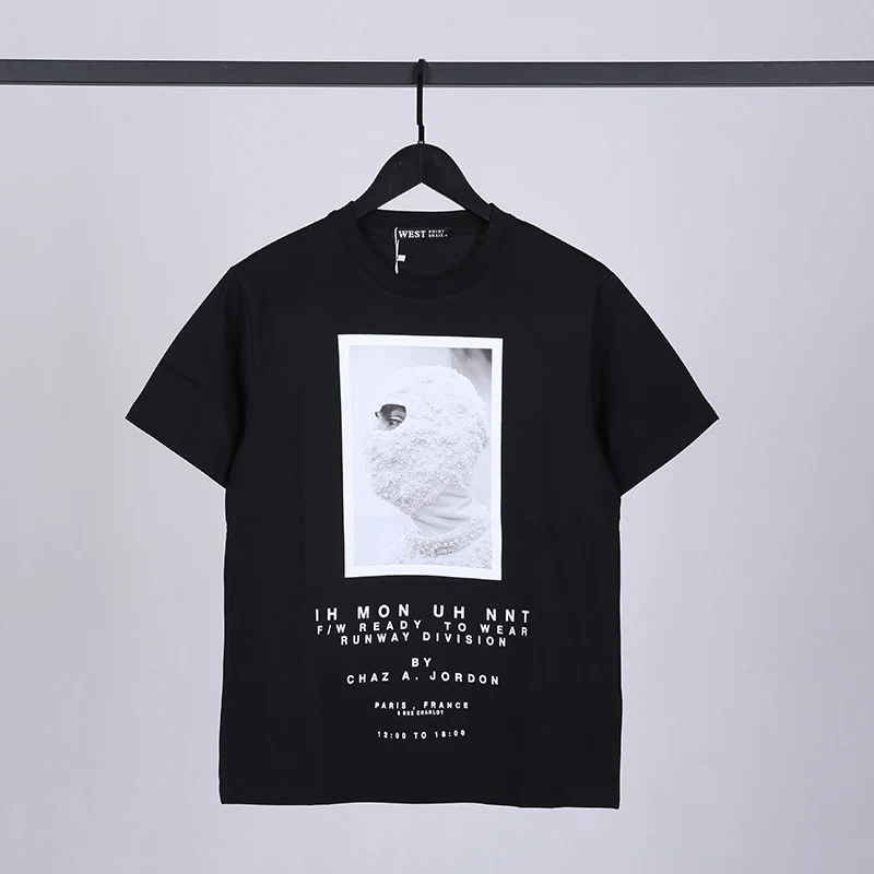 2021ss Повседневная футболка в стиле хип-хоп летняя с принтом жемчужной маски IH NOM uh