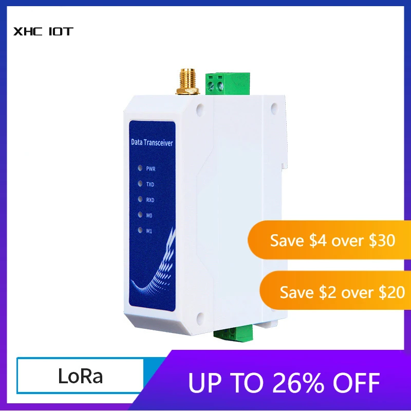 

LoRa SX127 Modbus Modem 433Mhz 30dBm 8km Long Range RS232 Anti-Interference XHCIOT E95-DTU(433L30P-232) Wireless Radio Station