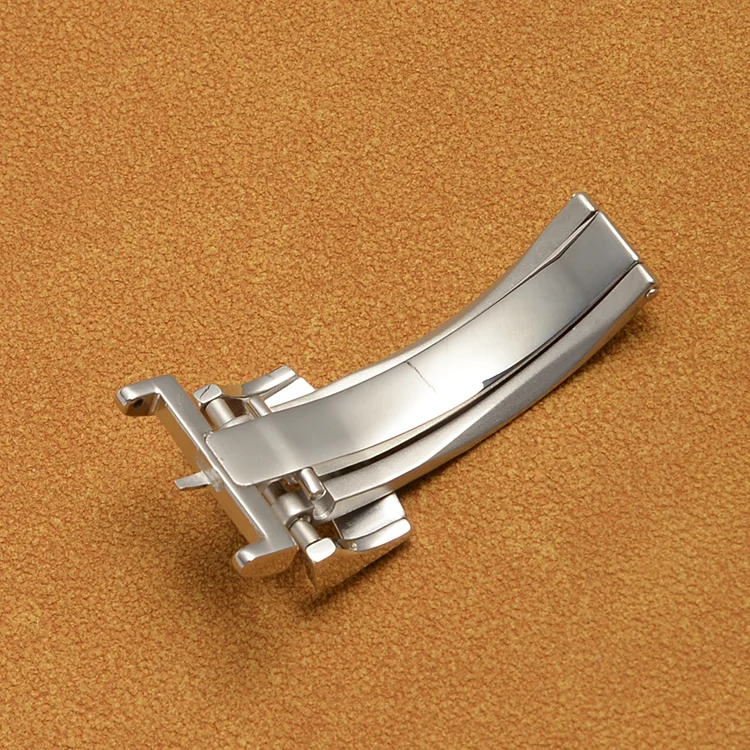 18mm Stainless Steel Deployment Deployant Buckle Clasp fit Tudor Watch Strap For Glashutte
