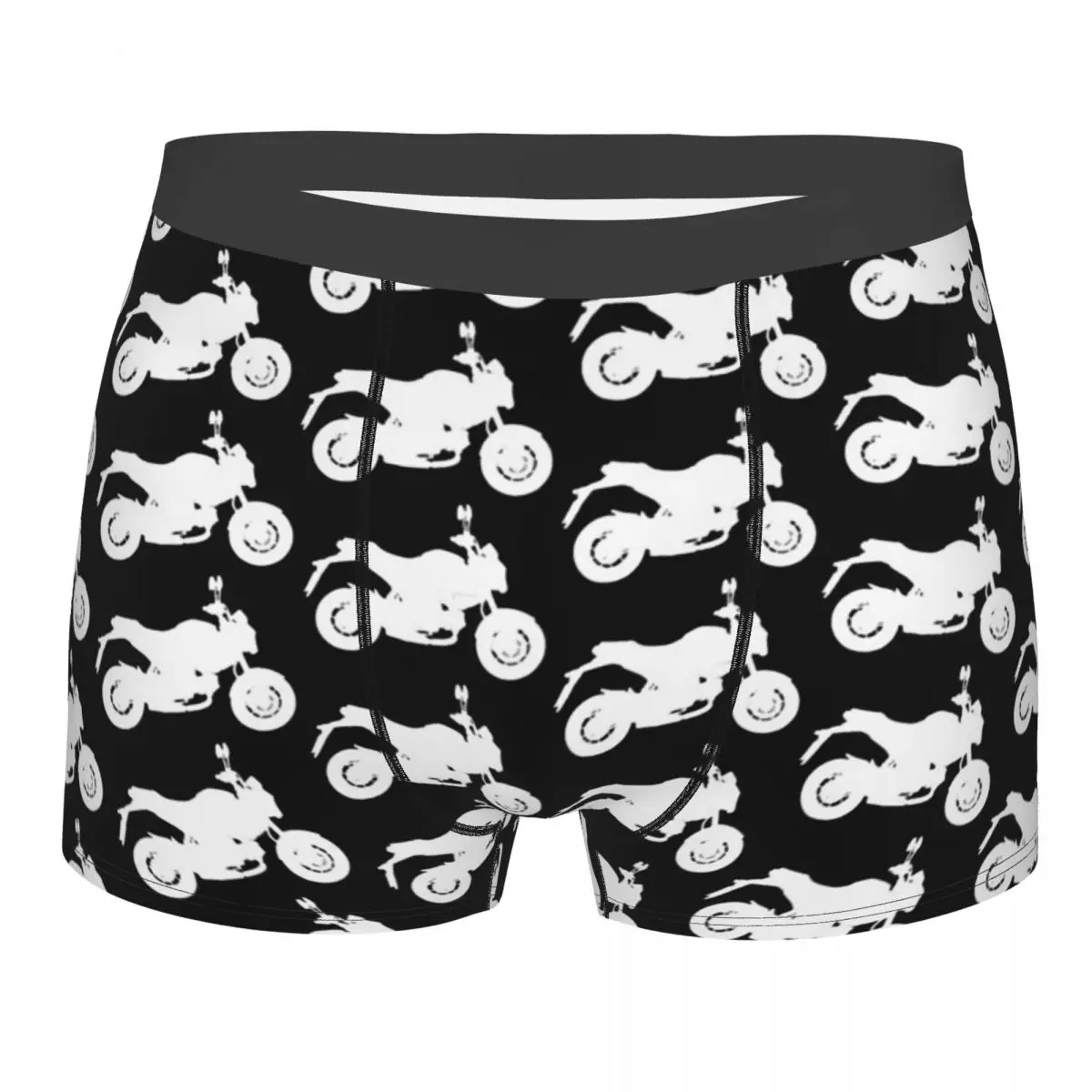 

Grom White Bike Biker Cycle Bicycle Racing Underpants Homme Panties Male Underwear Print Shorts Boxer Briefs