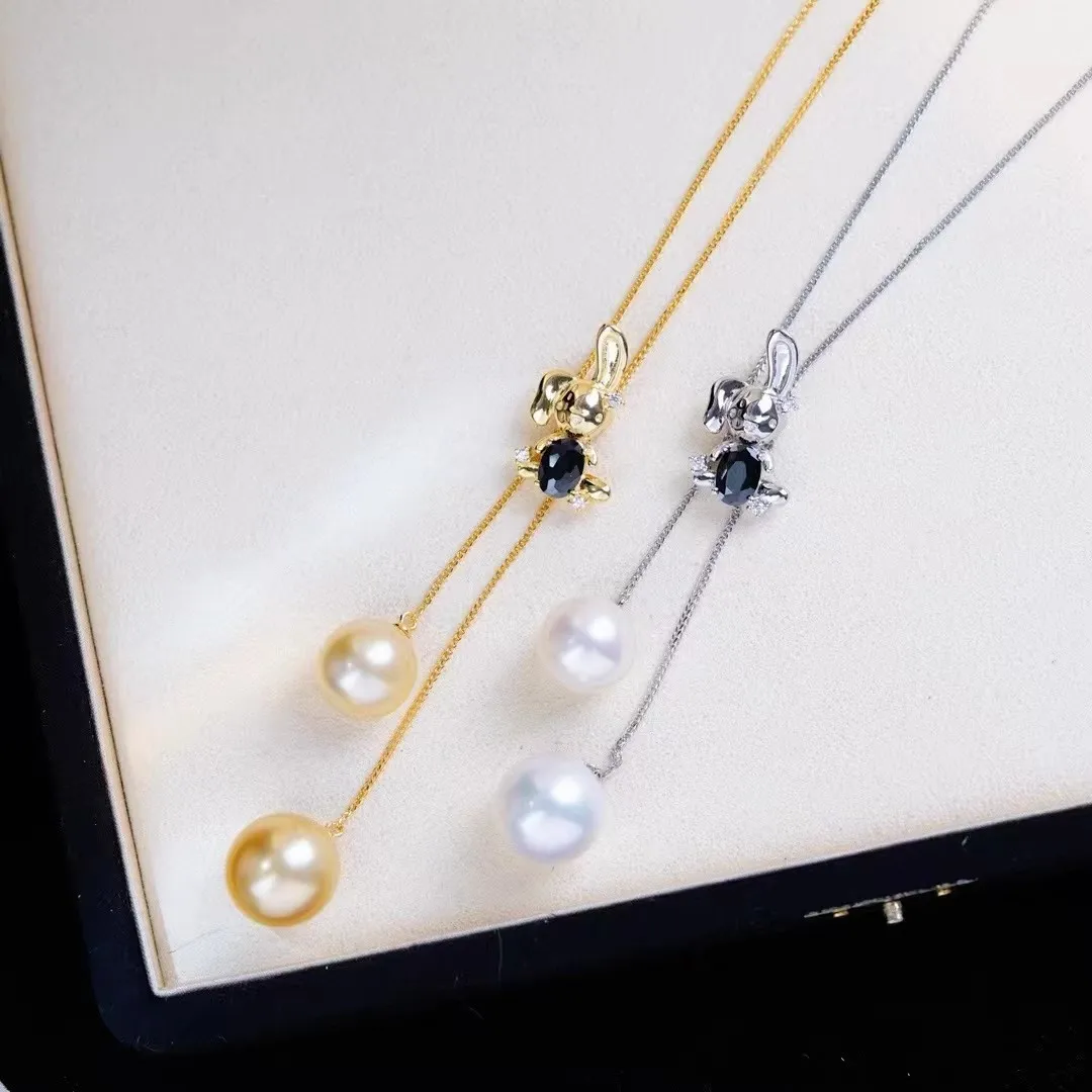 MeiBaPJ 10 мм натуральный золотой круглый жемчуг модный кулон ожерелье из