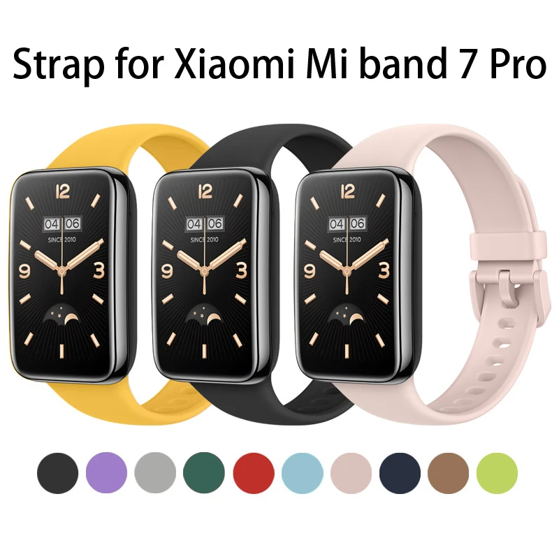 

Ремешок силиконовый для Xiaomi Smart Band 7 Pro, сменный спортивный браслет из ТПУ для наручных часов MiBand 7 Pro Mi 7pro