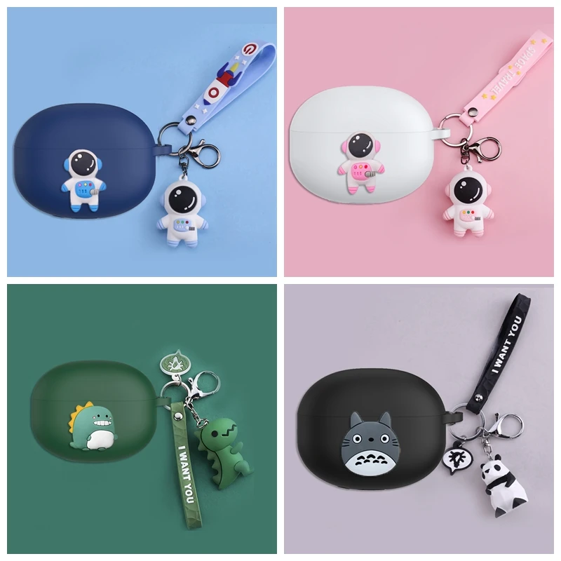 

Cartoon Astronaut Case for Realme Buds Air 3 Pro Case Cute Animal Silicone Bluetooth Earphones Cover Case Fundas