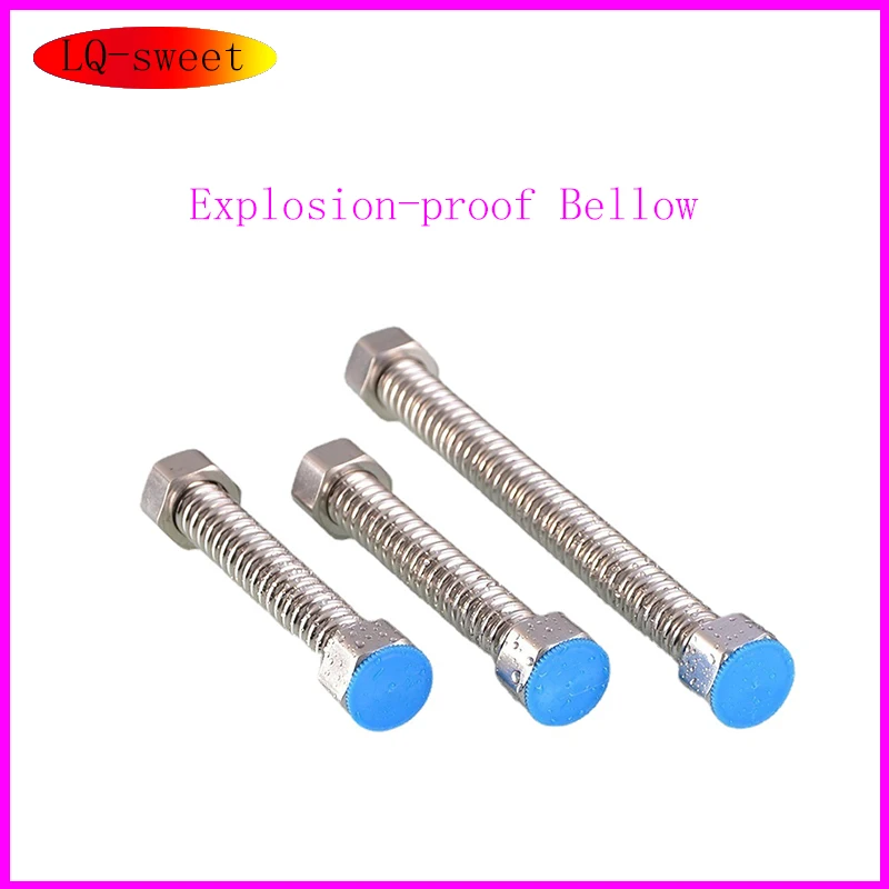 

304 Stainless Steel Corrugated Pipe High Pressure Explosion-proof Water Heater Inlet Hose Basin Toilet Connection Outlet Pipe