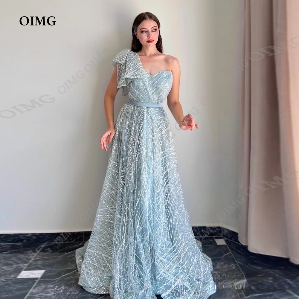 

Blue Exquisite A-Line Quinceanera Dress Shiny Sequins One Shoulder Sweetheart Cocktail Party Evening Party Dress For Woman 2023